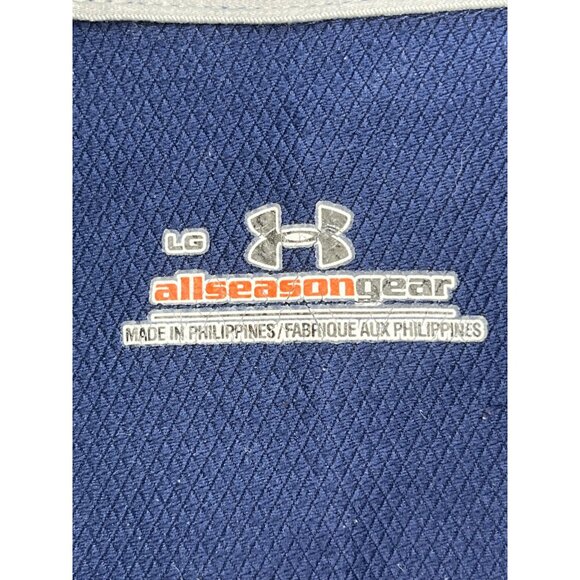 Under Armour Large All Season Gear Quarter-Zip Pullover Navy 38b - Picture 3 of 6